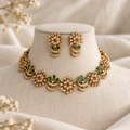 Evergreen bloom necklace set