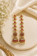 Lakshmi Valli Jhumka & Ear Chain Set