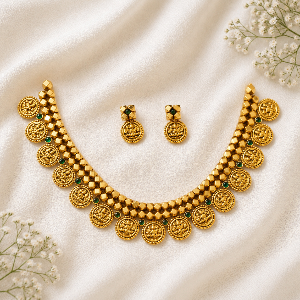 Rajlaxmi Ashtpailu Coin Choker Set