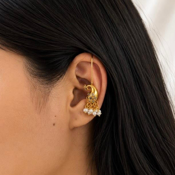 Mayura Valli 2-in-1 Ear Cuff Earrings
