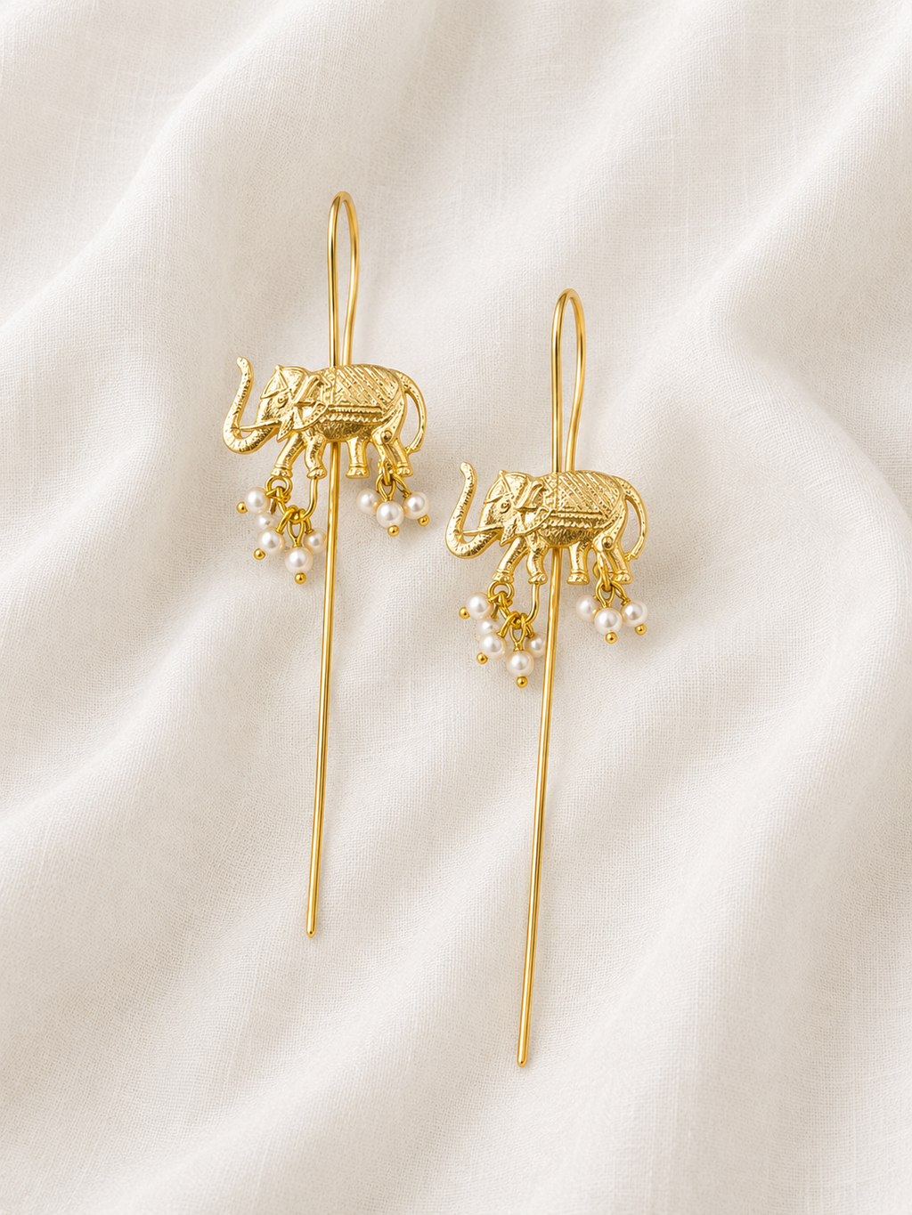 Plain elephant grace earcuffs