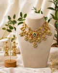 Heritage Brass Jewellery Set with Gold Plating & Swarovski Crystals