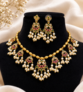 Manikya Pearl Kemp Necklace Set