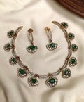 Emerald Aura AD Necklace Set