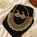 Heerika Luxe pearls with American diamonds  Necklace