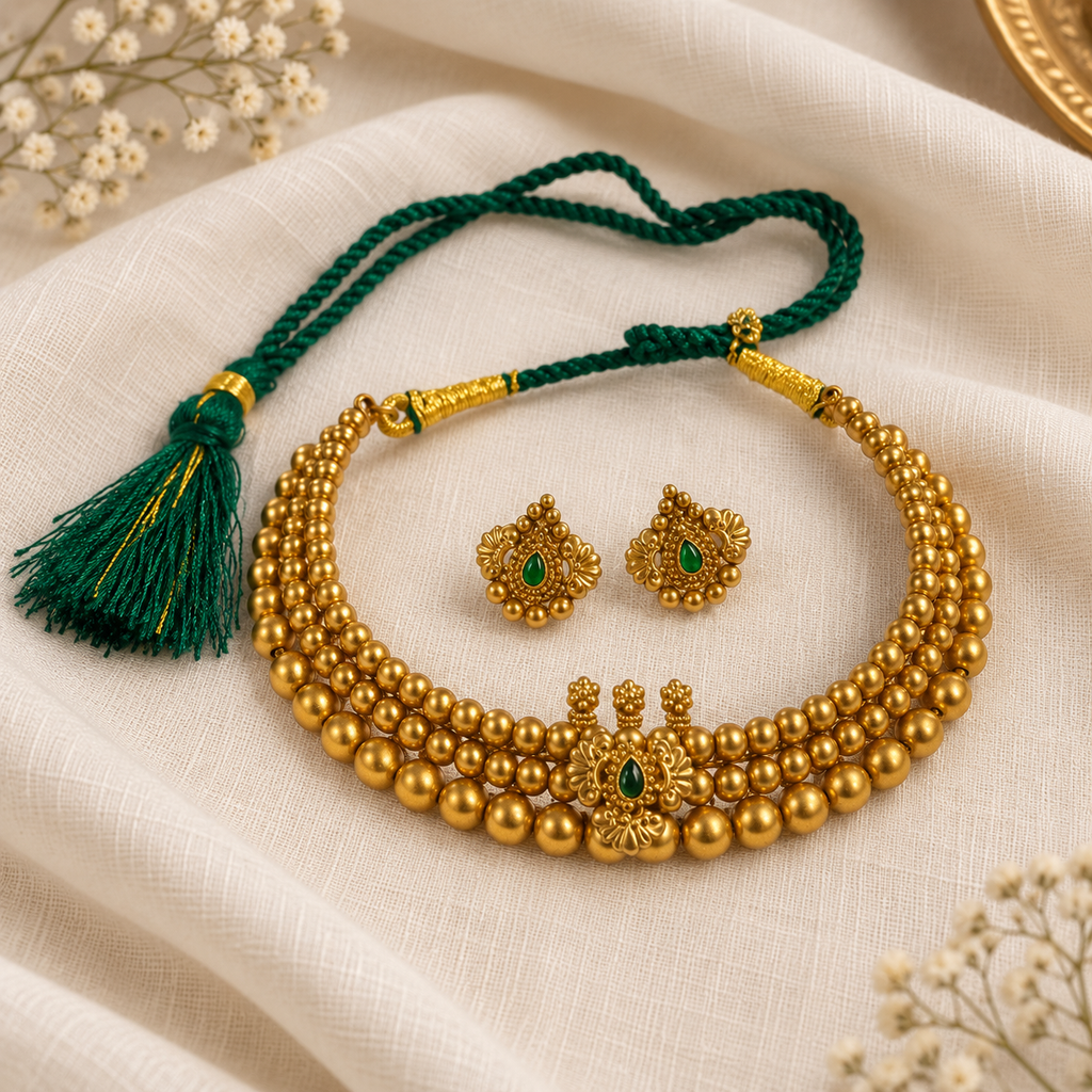 Parampara Vajratik with earrings