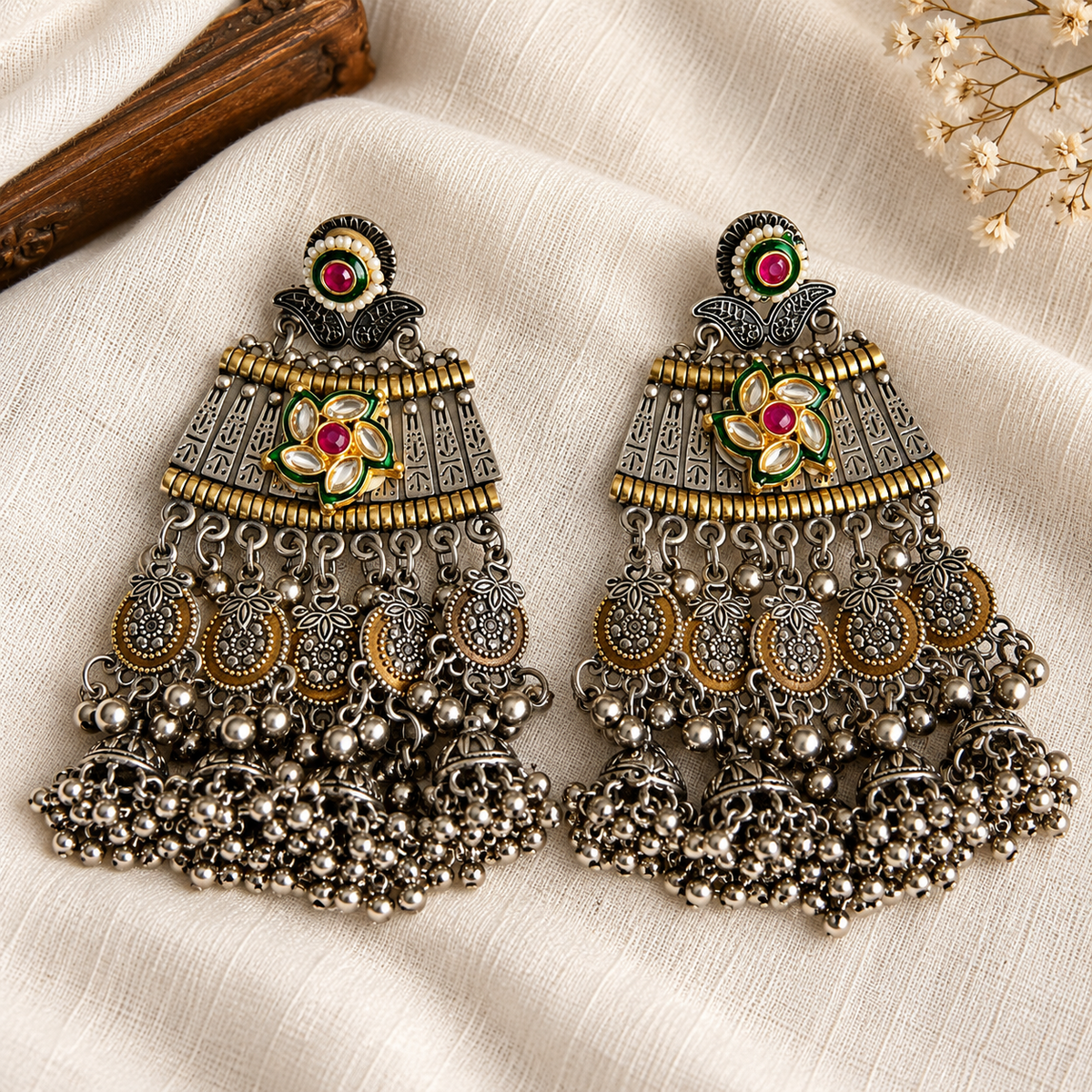 Royal Antique Jhumka Earrings