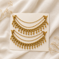 Gold peacock Ear Chains