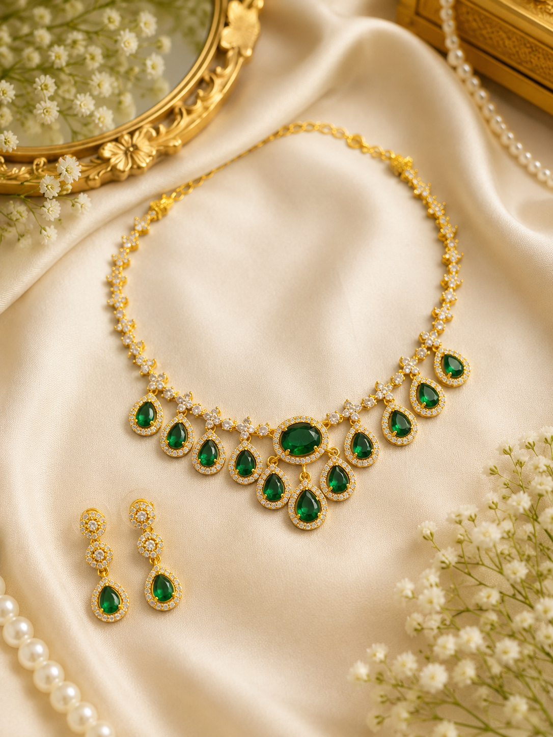 Drop necklace set