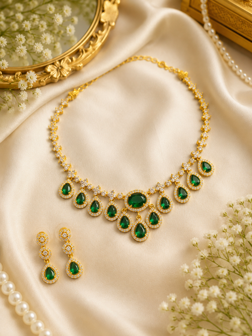 Drop necklace set