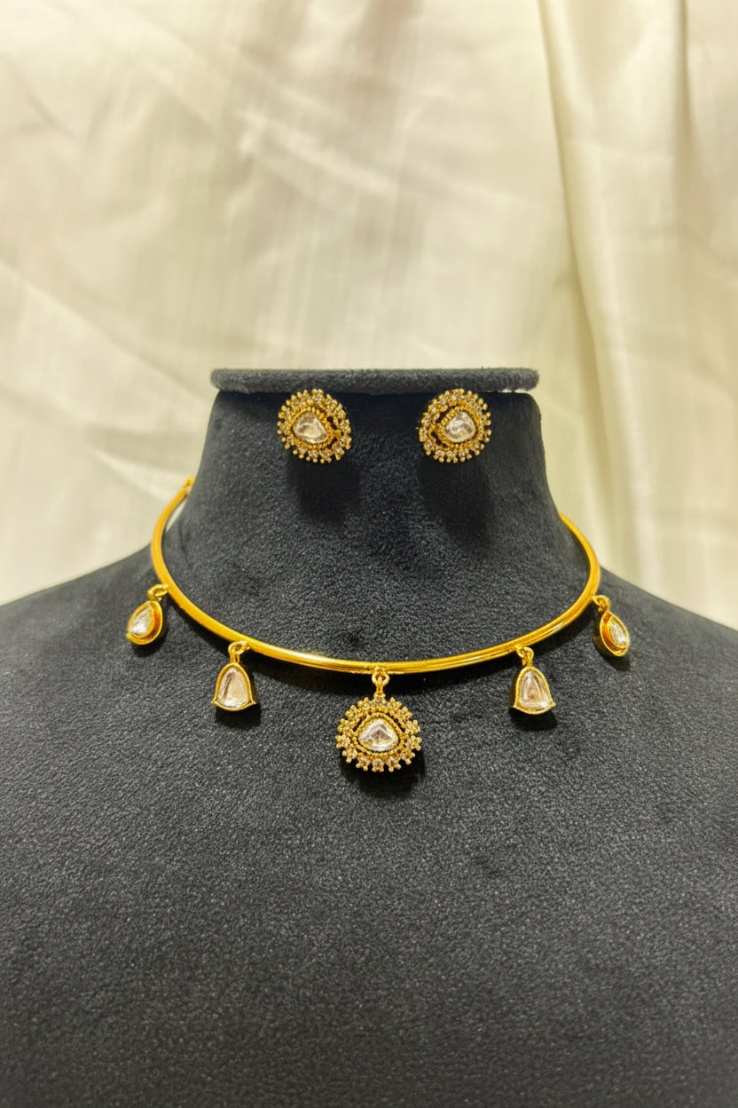 Snow Radiance Bridal Hasli Set 🤍