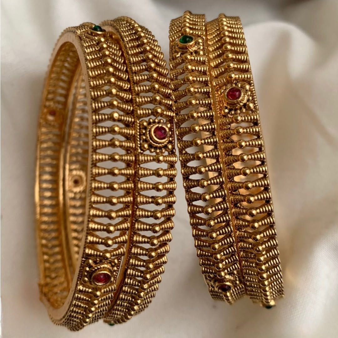 Gold multi heritage bagles set of 4