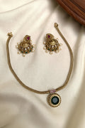 Emerald Regal AD Necklace Set