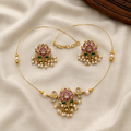 Ziva Kundan Invisible Necklace Set