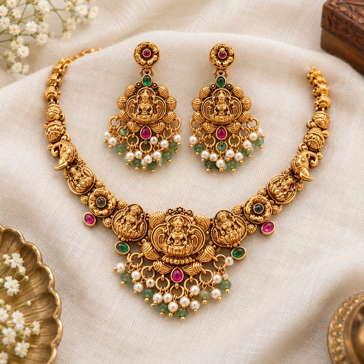 Minimal Laxmi temple set