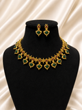 Emerald Meenakari Necklace Set