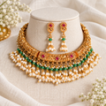 Emerald Pearl Heritage Choker Set