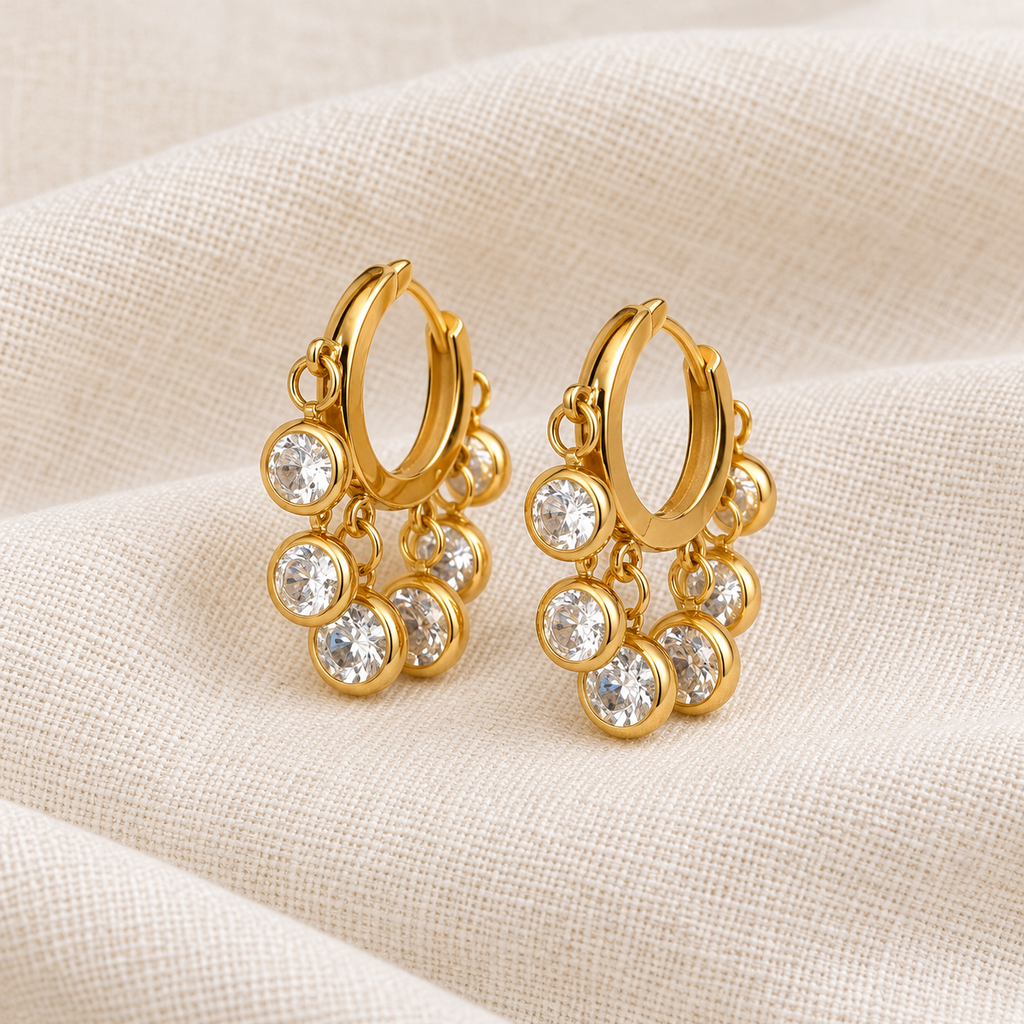 Aurelle charm hoops