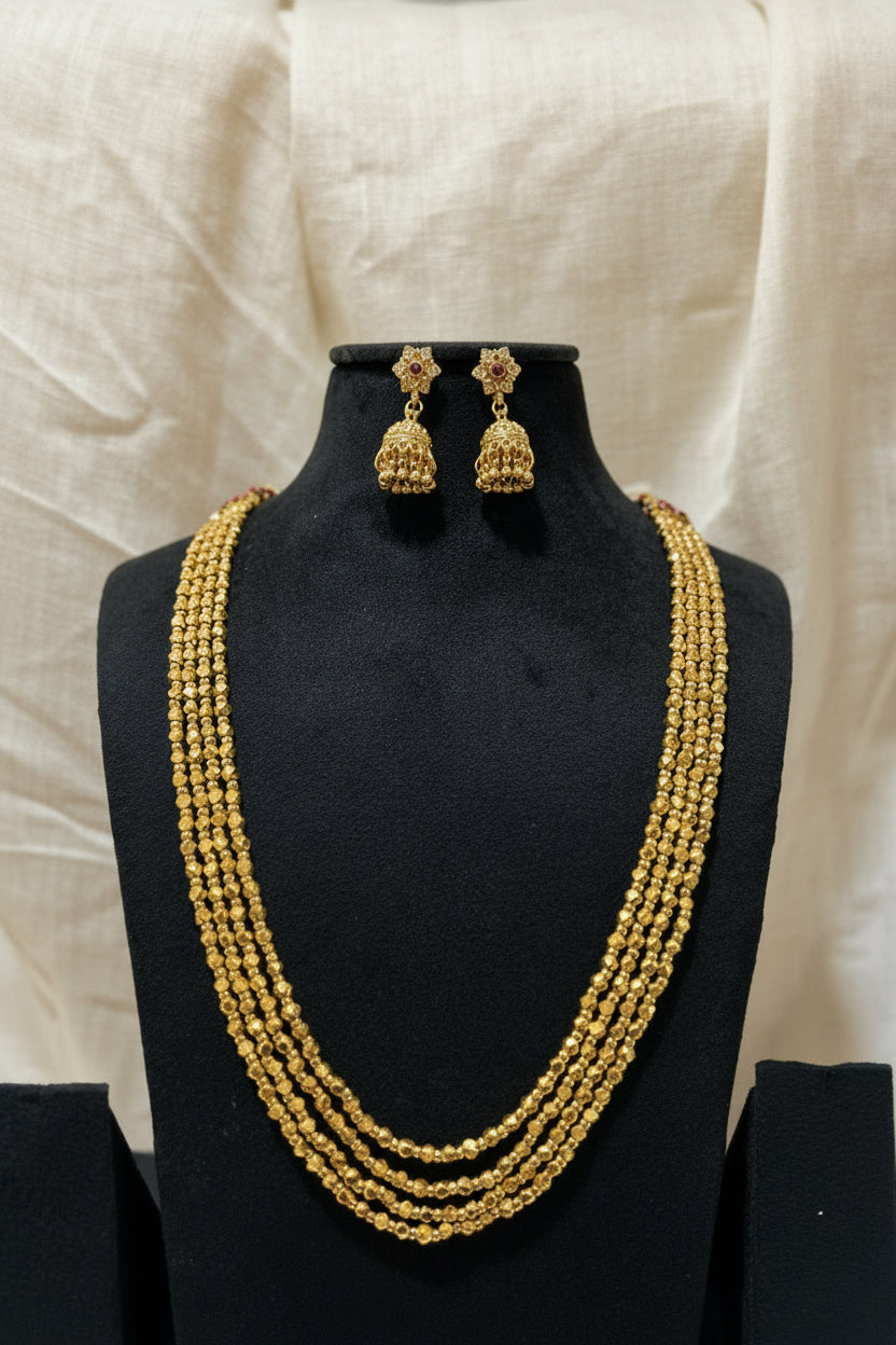 Rajmata 4 layer Ashtpailu Mala Set