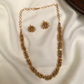 traditional Ashtpailu short Mala with stud earrings