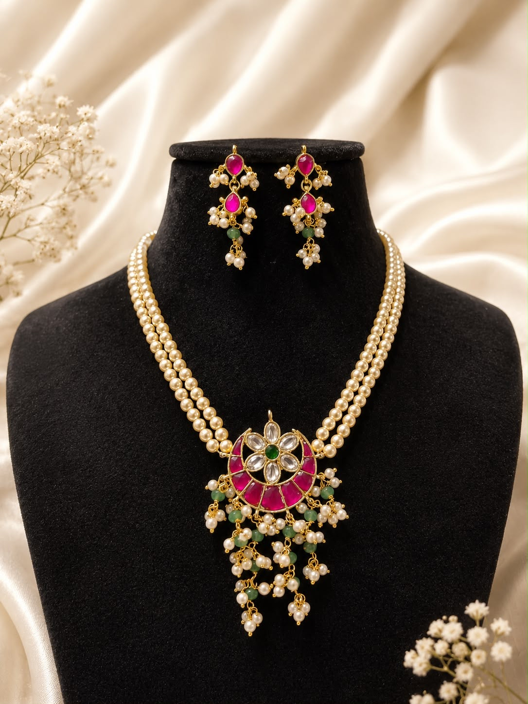 Noorika Jadau Pearl Necklace