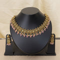 Pink Aura Brass Heritage Necklace