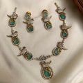 Aqua Bird necklace set