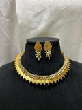 Mahalaxmi Pearl Coin Necklace Set
