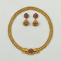 Elephant necklace with jhumkas